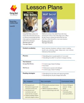 Saving Wild Wolves/ Wolf Secret