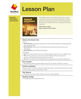 Lesson Plan - Animal Lifetimes