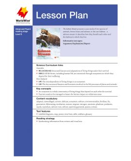 Lesson Plan - The Salmon Stream