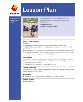 Lesson Plan - How Animals Communicate