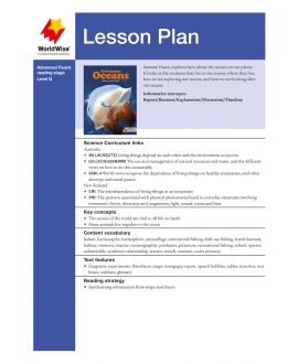 Lesson Plan - Awesome Oceans