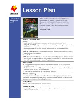 Lesson Plan - Shells on their Backs