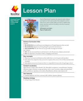 Lesson Plan - How Do Plants Survive