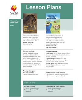 Lesson Plan - Back from Extinction | The Return of the Woolly Mammoth