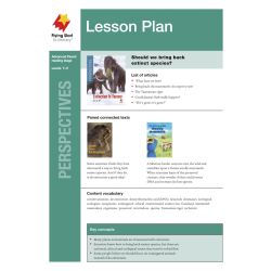 Lesson Plan - Extinction is Forever: Or is It?